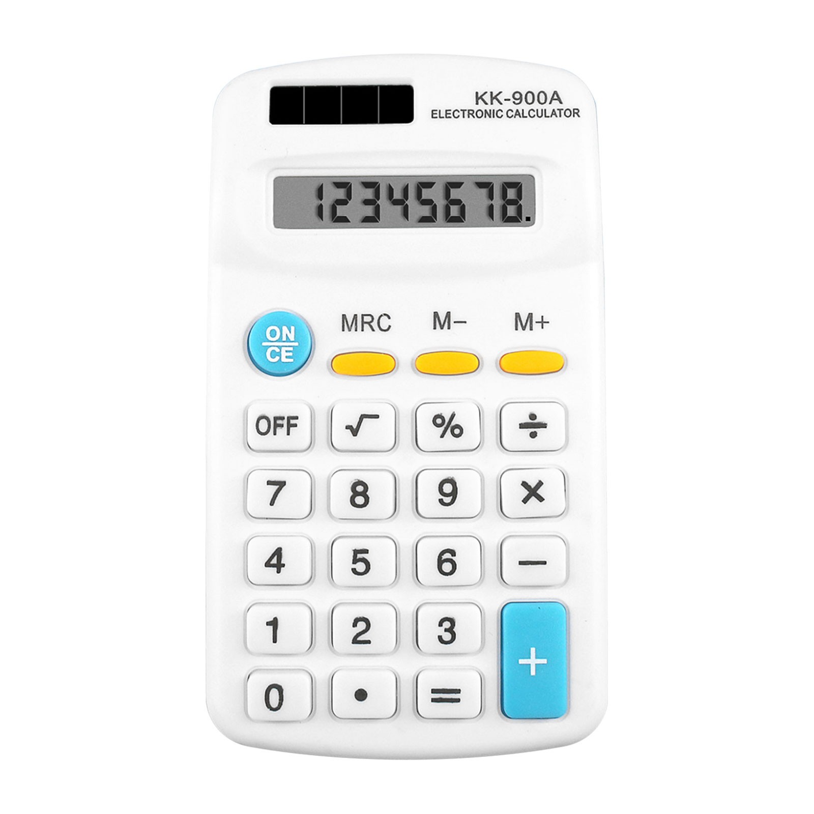 Basic Calculator, 8 Digit LCD Display Calculator 4 Function Small Desktop Calculator Battery Powered Handheld Calculator for Home Office
